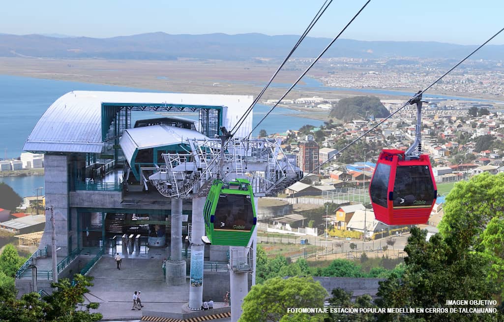 Teleférico Talcahuano: avanza estudio de prefactibilidad que analiza construcción de un proyecto seguro, eficaz y accesible