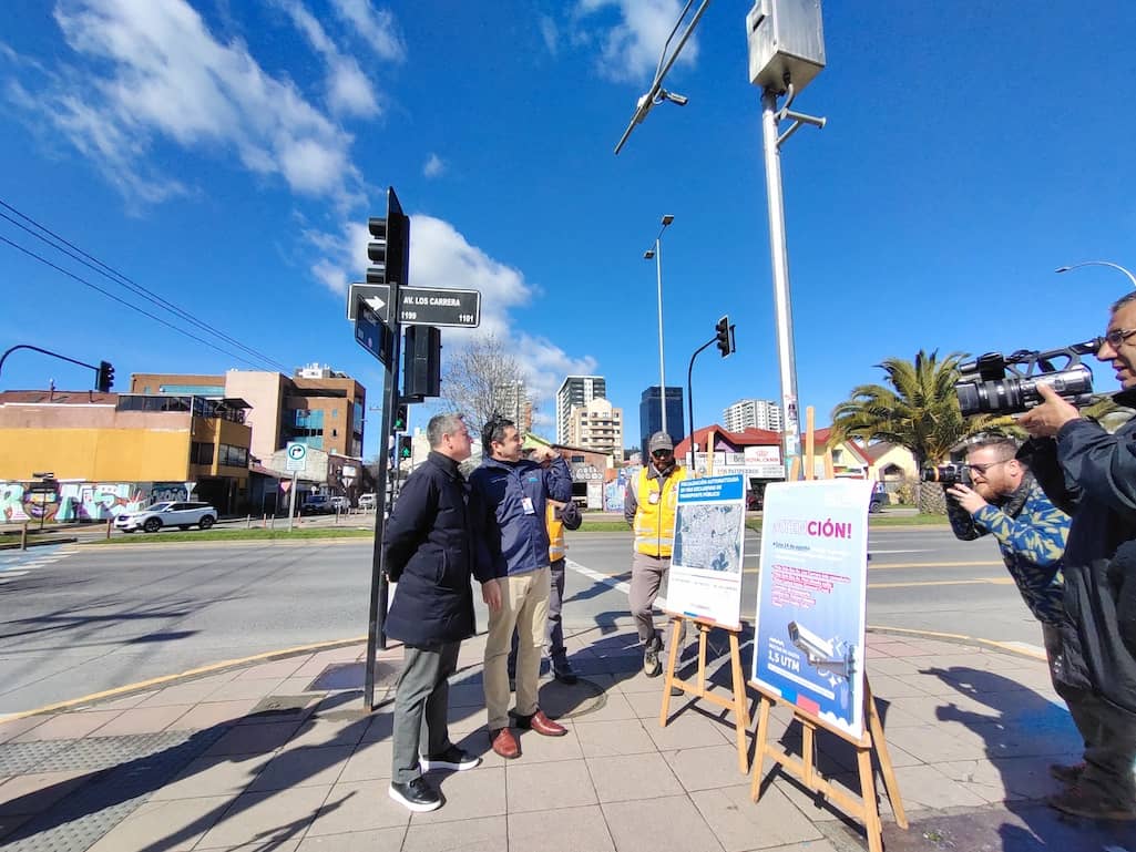 35 cámaras fiscalizan vías exclusivas de transporte público en Concepción